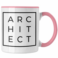 Trendation Tasse Trendation – Architekt Geschenke Tasse Lustig Kaffeetasse mit Spruch Architektur Architekten Geschenkidee Spruch Sprüche Lustige Tasse rosa