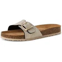 TAMARIS Pantolette Damen Flach metallic,EU 42