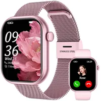 clleylise Smartwatch Damen mit Telefonfunktion, 2'' Zoll HD Fitnessuhr, Armbanduhr Damen mit 110+Sportmodi Fitness Tracker/Schrittzähler/Schlafmonitor, IP68 Wasserdicht Sportuhr für iOS Android