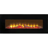 Sureflame WM-9331 Elektrischer Wandkamin mit Fernbedienung in Schwarz, 107 cm