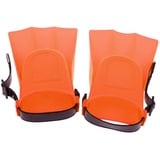 TOOYFUL T Erwachsene Kinder Einstellbare Flossen Flippers für Schwimmen Schnorcheltraining, Orange, 25-30