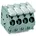 WAGO 2706-105/000-015 Federkraftklemmblock 00mm2 Polzahl 5 Blau 30St