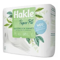 Hakle Toilettenpapier Papier Pur, 4-lagig, 4 Rollen)
