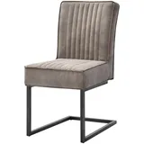Livetastic Schwinstuhl, Taupe, Metall, Textil, Uni, C-Form, 47x92x70 cm, abwischbar, Esszimmer, Stühle, Esszimmerstühle, Schwingstühle