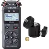 Tascam DR-05X Audio-Recorder mit Kugelgelenk Adapter, Audiorecorder