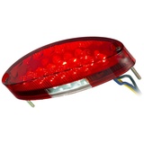 SHIN YO ShinYo LED Rücklicht, mit Kennzeichenbeleuchtung, rotes Glas, rot, Unisex, Multipurpose, Ganzjährig, Kunststoff