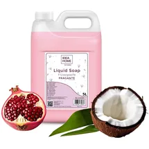 idea-home IDEA HOME FRAGANTE Handseife Flüssig 5L - Seife Kanister für alle Hauttypen - Gut Schäumende Flüssigseife 5 Liter - Cremeseife - Granatapfel mit Kokosmilch