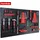 Floordirekt Lochwand Metall 120 × 60 cm Schwarz/Rot