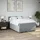vidaXL Boxspringbett 140 x 200 cm Hellgrau