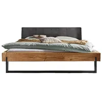 Tpt möbel Balkenbettgestell 817.5 mit Metallkufe - Schwarz