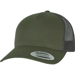 FLEXFIT 5-Panel Retro Trucker Cap - chocolate chip;greyish brown - One Size