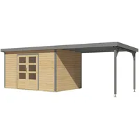 Karibu Metall-Holzgartenhaus Hybridhaus Pluto A/B/C/D - 28 mm/0,75 mm
