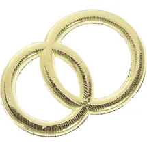 Brunnen Wachs-Eheringe 32 mm gold