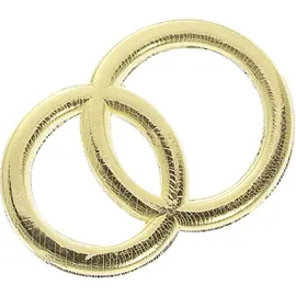 Brunnen Wachs-Eheringe 32 mm gold