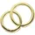 Brunnen Wachs-Eheringe 32 mm gold