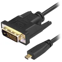 Aukson R08 Micro HDMI auf DVI Kabel 1,8 m Schwarz