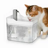 Katzenbrunnen 1.5L - Extrem Leiser Trinkbrunnen für Katzen mit Professionellem Filtersystem und USB-Anschluss - Automatischer Katzentrinkbrunnen mit Sichtfenster