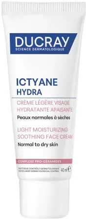 Ducray Ictyane Hydra Leichte Gesichtscreme Feuchtigkeitsspendend Und Beruhigend 40ml