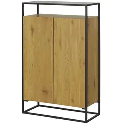 Highboard  Ustica , holzfarben , Maße (cm): B: 90 H: 140 T: 40.0