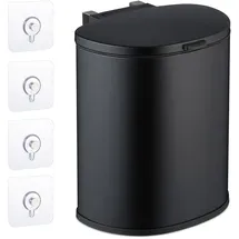 Relaxdays Küchenmülleimer 9 l Schwarz