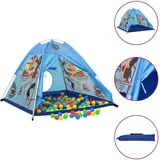 vidaXL Spielzelt für Kinder Blau 120x120x90 cm