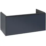 Villeroy & Boch Subway 3.0 Waschtisch-Unterschrank C569L1VQ 97,3x42,9x47,8cm, mit LED/Griff Volcano black, marine blue