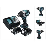 Makita DTW 700 RF Akku Schlagschrauber 18 V 700 Nm 1/2" XPT Brushless + 2x Akku 3,0 Ah + Ladegerät