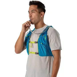 Nathan Pinnacle 12l Trinkweste - Blue Me Away / Finish Lime - M