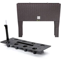 Botle Pflanzkübel 80 x 72 x 72 cm Dunkel Braun