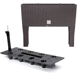 Botle Pflanzkübel 80 x 72 x 72 cm Dunkel Braun