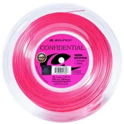 Solinco Tennissaite Confidential Soft (Haltbarkeit+Spielgefühl) pink 200m Rolle