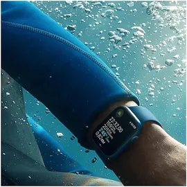 Apple Watch Series 7 GPS + Cellular 45 mm Edelstahlgehäuse graphit, Sportarmband mitternacht