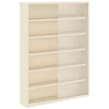 vidaXL Holz-Sammelvitrine mit Regal 40 x 8,5 x 54 cm Beige
