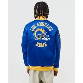 Mitchell & Ness Heavyweight Satin Jacke blau M