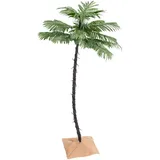 vidaXL Künstliche Palme mit 96 LEDs Warmweiß 180 cm
