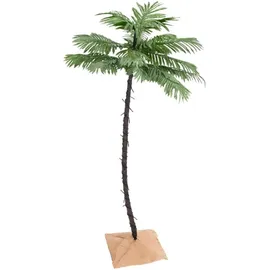 vidaXL Künstliche Palme mit 96 LEDs Warmweiß 180 cm
