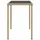vidaXL Gartentisch mit Glasplatte 117,1 x 58,9 x 11,3 cm Beige