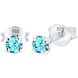 Elli Kristalle Funkelnd 925 Silber Ohrringe   Damen 
