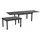 Garden Pleasure Ausziehtisch ELENA 65/130 x 65 x 75 cm Anthrazit