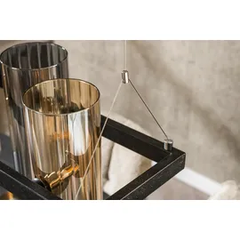 KAWOLA MALLAWI 10-flg. G9  Durchmesser verstellbar schwarz Glas
