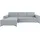 OTTO products Eckcouch Polyester L-Form 266cm Silber