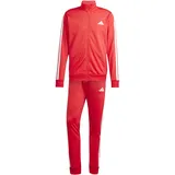 Adidas Herren SPORTSWEAR BASIC 3 STRIPES TRICOT TRACKSUIT, pure ruby/white, XXL