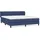 vidaXL Boxspringbett mit Matratze Blau 180x200 cm Stoff