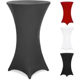 DEUBA Detex® Stehtischhusse Tisch Überzug Bezug Ø Anthrazit