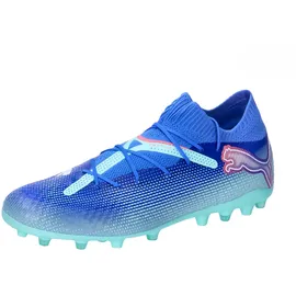 Puma Unisex Future 7 PRO MG Soccer Shoe, Bluemazing White-Electric Peppermint, 47 EU