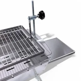 Grillpeter Mangal Edelstahl 2 mm Schaschlickgrill Set + 9 Spieße