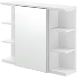 [en.casa] Badezimmerschrank Harstad 64x80x20 cm Weiß