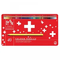 Caran d'Ache 1285.74 Swisscolor Aquarell Bleistifte, 40 Stück