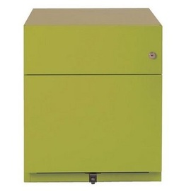 BISLEY Note Rollcontainer grün 2 Auszüge 42,0 x 56,5 x 49,5 cm