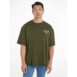 Tommy Jeans T-Shirt »TJM REG WASHED ESSENTIAL TJ TEE«, mit Rückenprint, Gr. M, drab olive green, , 28834032-M